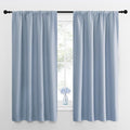 NICETOWN Kitchen Curtains, Short Blackout Drapes, Vintage Blue, Thermal by NICETOWN