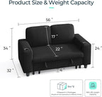 LINSY HOME Loveseat Sofa with Storage - Image 2