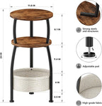 Round Side Table for Small Spaces - Image 3