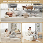 Tiita Convertible Folding Sofa Bed Single Size - Image 4