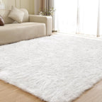 ORINOVA White Rugs for Living Room 6x9 Area Rugs for Bedroom Large Washable - Image 5