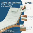 Quilted Chaise Lounge Outdoor Patio Furniture Cushions | Water-Resistant Patio - Image 4