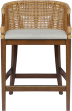Martha Stewart Farmhouse Counter Height Bar Stools, Handcrafted Rattan Counter by MarthaStewart