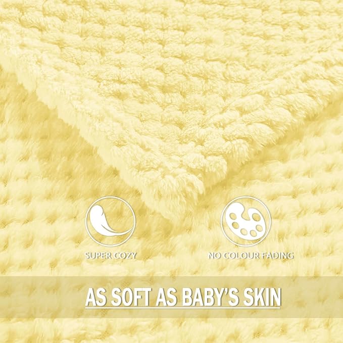 Exclusivo Mezcla Large Waffle Fleece Throw Blanket - Image 6