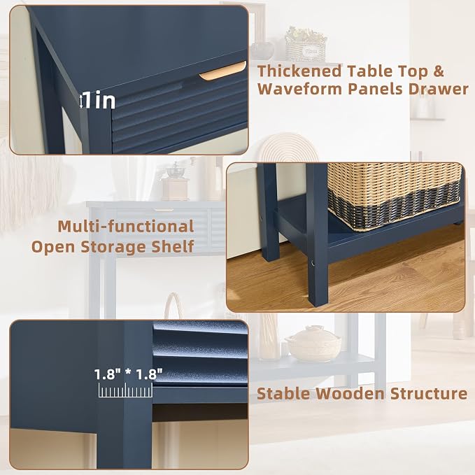 LEYAOYAO Fluted 47.2" Console Table - Image 6