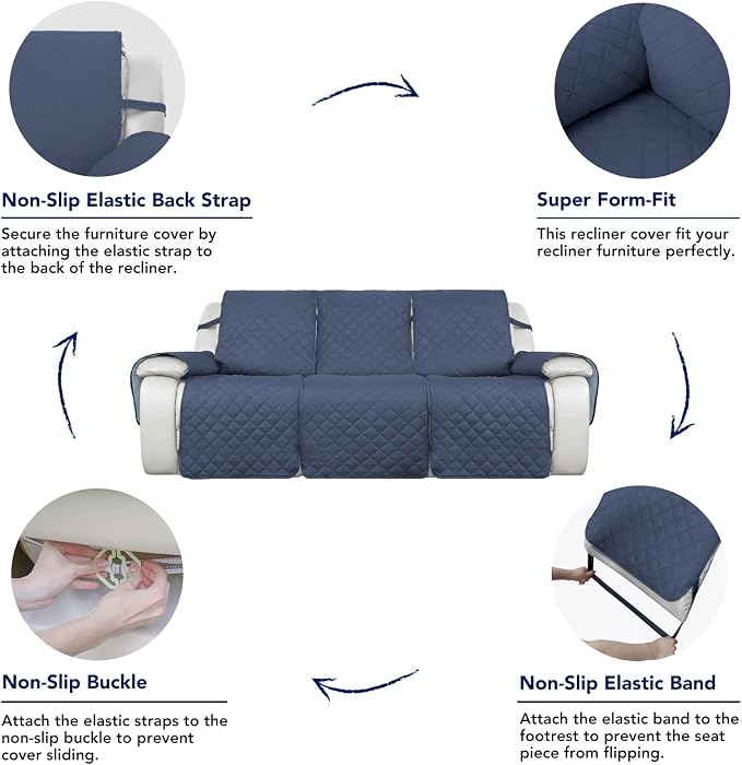 PureFit Water Resistant Reversible Sofa Covers - Image 4