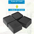 Bed Risers 1 inch, 2 inch, 3 inch, 4 inch Heavy Duty, Adjustable Furniture Riser - Image 3