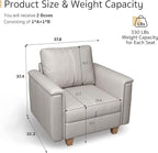 SITJOY Faux Leather Living Room Chair - Image 2