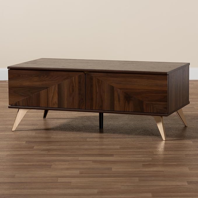 Baxton Studio Graceland Mid-Century Modern Transitional Walnut Brown Finished - Image 11