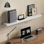 SAUMONIERES 48 Inch Floating Wall Shelves - Image 2