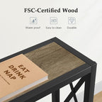 Gewudraw 70" Sofa Tables Narrow Long, Behind Couch Table - Image 8