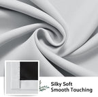 SimpleHome White 100% Blackout Curtains Room Darkening Living Room 45 Inch | - Image 7