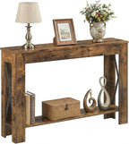 YATINEY Farmhouse Console Table, 39.4'' Small Narrow Entryway Table, Wood Couch - Image 9