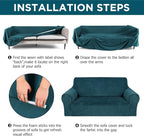 Peryiter 3 Pcs Couch and Loveseat Covers Set Sofa Cover - Image 4