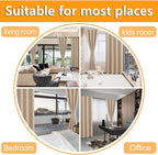 RV Blackout Curtains for Bedroom 52 x 30 Inches Long Beige 2 Panels | Thermal - Image 8
