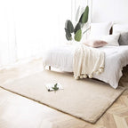 Ashler Faux Fur Rug, Ultra Soft Faux Rabbit Fur, 4 x 6 Feet Rectangle, Machine - Image 2