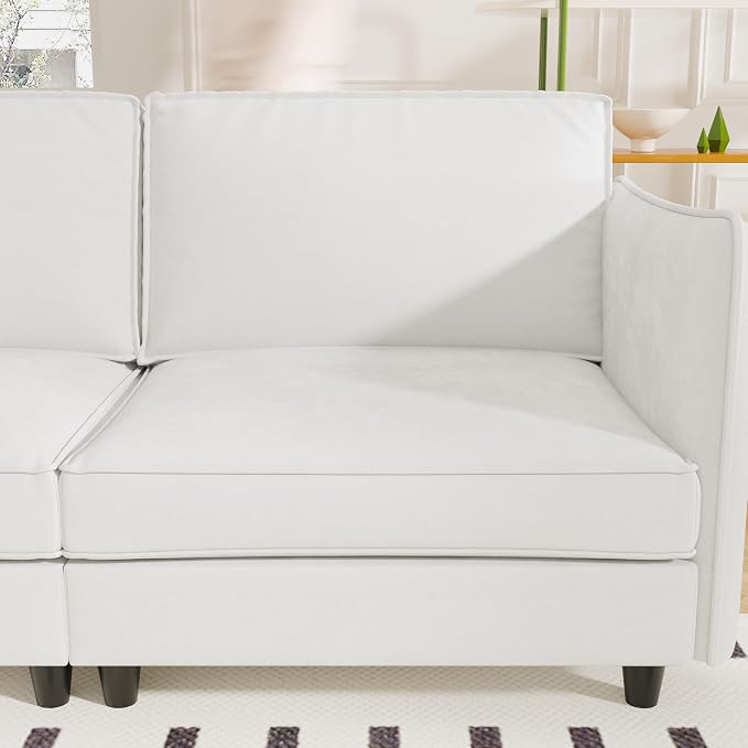 Ball & Cast 107.8" Large 4-Seater Modular Sectional Sofa Bed - Image 6