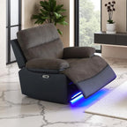 Power Recliner Chair Sofa, Living Room Furniture Sets, Luxury Fabric Reclining by LYfurniture