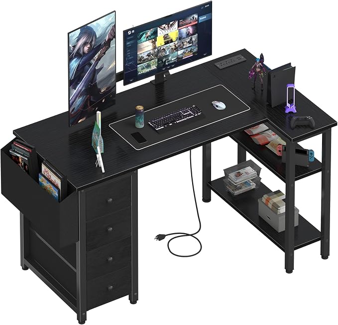 Lufeiya L Shaped Gaming Desk by LUFEIYA