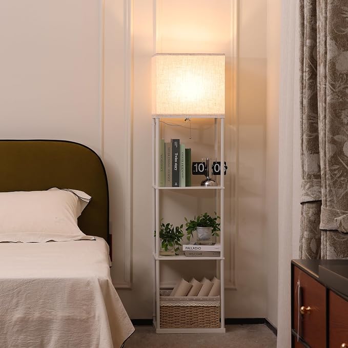 Gupuzm Floor Lamp with Shelves, Large Size Rectangle Standing Lamp with 3 Color - Image 6