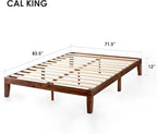 Mellow Naturalista Classic 12 Inch Solid Wood Platform Bed - Image 2