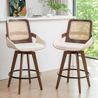 Set of 2 Mid Century Modern Counter Stools by KUNZENTLIVING