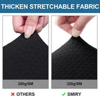 Smiry Waterproof Seat Covers for Dining Room Chairs Set of 6, Stretch Jacquard - Image 4