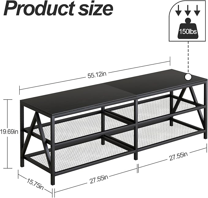 TV Stand for TVs up to 65 Inch, Entertainment Center for Living Room - Image 5