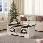 47.2" Lift Top Coffee Table, Hidden Storage Compartment, Lifting Tabletop - Image 7