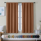 Simplebrand Ava Sun Baked Blackout Curtains by Simplebrand