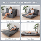 MAXYOYO Folding Sofa Bed, Extra Thick and Long Floor Sofa Convertible Sleeper - Image 3
