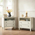 HULALA HOME Farmhouse End Table by HULALAHOME