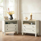 HULALA HOME Farmhouse End Table by HULALAHOME