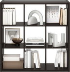 Furinno CUBICLE Book Shelf, 9-Cube Bookshelf, Extra Thick Frame Reversible - Image 9