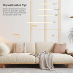 31.5in Floating Shelves for Wall, Wall Mounted Shelves for Decor Storage Set of - Image 5