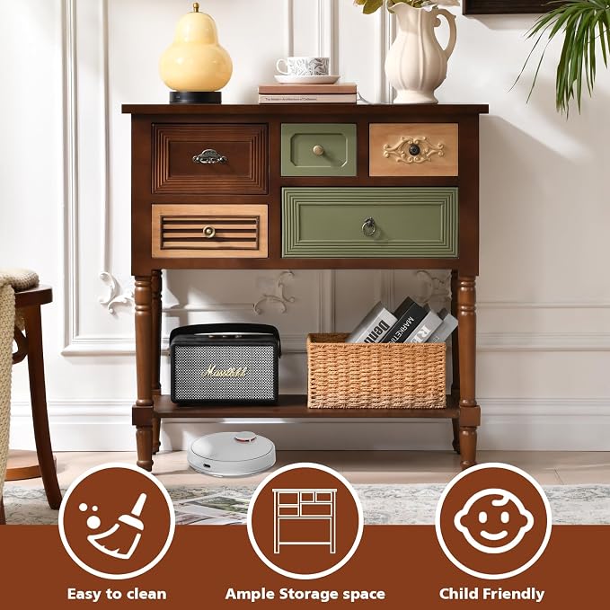 Ahokua Vintage Accent Cabinet - Image 5