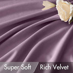 MIULEE Lavender Velvet Curtains 52x84 inches Luxury Blackout Curtains | Thermal - Image 4