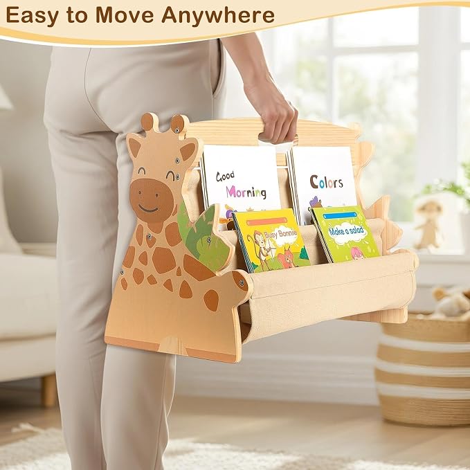 Toddler Bookshelf Double-Sided - Image 6