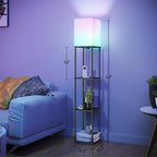 SUNMORY Floor Lamp with Shelves, Smart APP Control Standing Lamps with RGB Bulb - Image 5