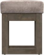SIMPLIHOME Milltown Small Ottoman Bench - Image 10
