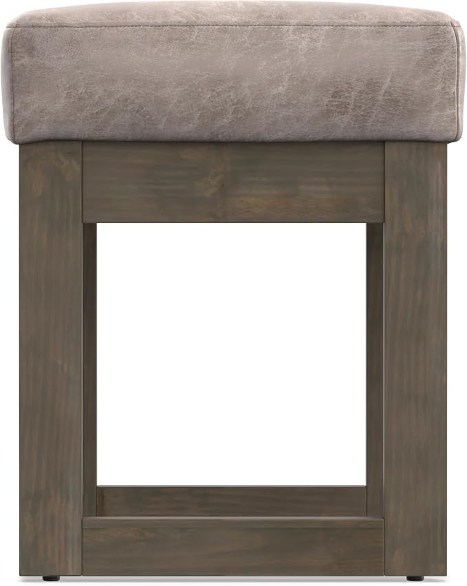 SIMPLIHOME Milltown Small Ottoman Bench - Image 10