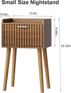 LAATOOREE Small Nightstands Set of 2, Side End Table, Bedside Table - Image 3