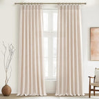 PleatedDrapes Drop Cloth Farm House Tall Curtains by PleatedDrapes