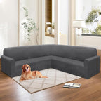 HDCAXKJ Corner Sectional Couch Covers Velvet Stretch L Shape Sofa Cover Soft - Image 6