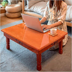 Korean Solid Wood Orange Coffee Table - Image 4