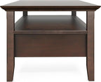 SIMPLIHOME Acadian Solid Wood Transitional-Style 48-inch Wide Coffee Table - Image 11
