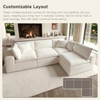 130" Modern Boneless Cloud Couch, Sectional Couches - Image 9