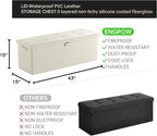 ENGPOW Storage Ottoman, Fireproof Folding Bench - Image 2