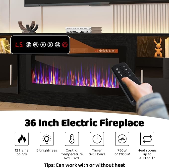 Lemberi Fireplace tv Stand - Image 2