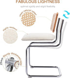Zesthouse Natural Rattan Dining Chairs Set of 4, Modern Kitchen Chairs - Image 5